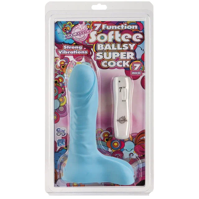 Softee Ballsy Super Cock 7in Vibe (Blue)
