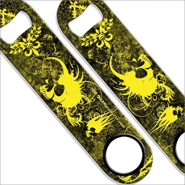 Speed Bottle Opener / Bar Key – Mohawk Skulls – Color Options