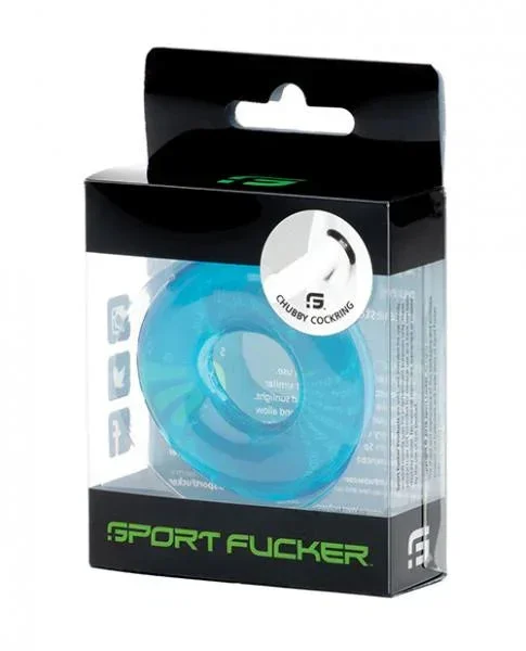 Sport Fucker Chubby Cockring – Ice Blue