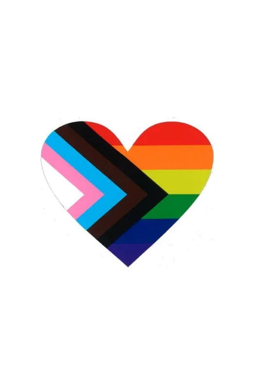 Stag Shop – Pride Flag Heart Sticker