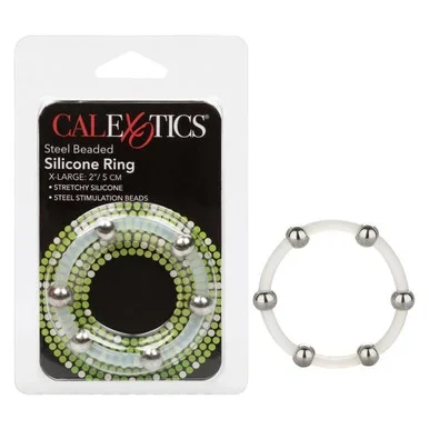Steel Beaded Silicone Ring – Extra Large