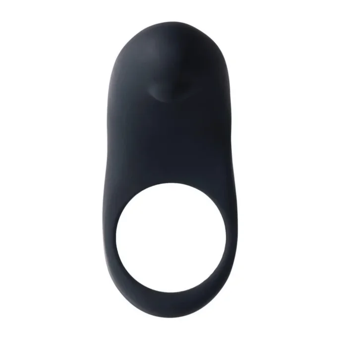Stimulation Nub Couples Vibrating Cock Ring – Black