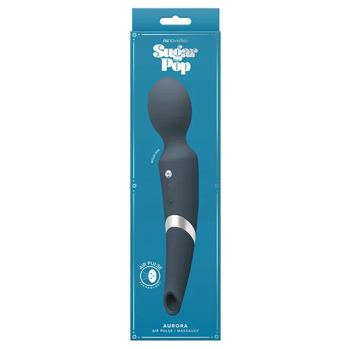 Sugar Pop Aurora Air Pulse Stimulator and Wand – Blue