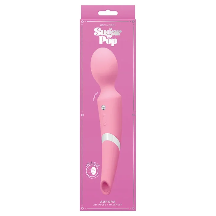 Sugar Pop Aurora Air Pulse Stimulator and Wand – Pink