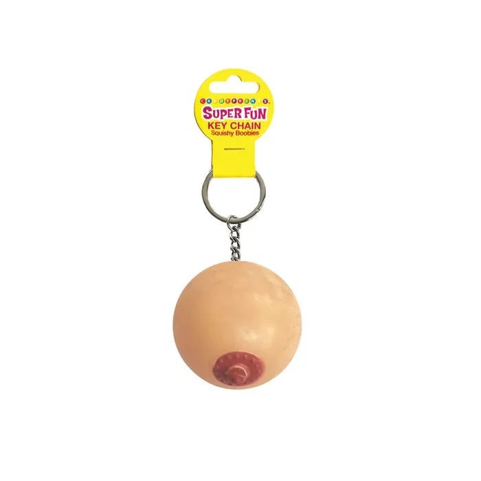 Super Fun Key Chain – Squishy Boob – Novelty Keychain