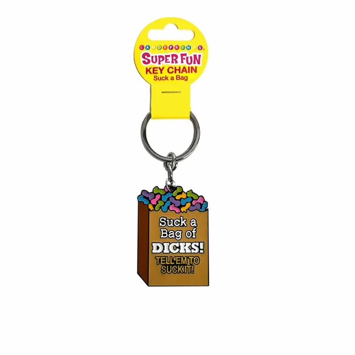 Super Fun Key Chain – Suck A Bag – Novelty Keychain