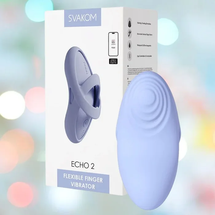 Svakom Echo 2 Finger Vibrator – Sky Blue