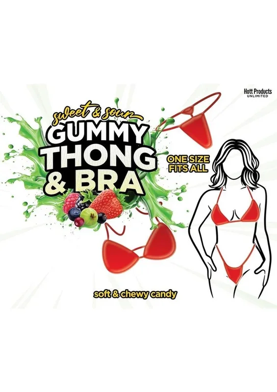 Sweet N Sour Gummy Thong and Bra