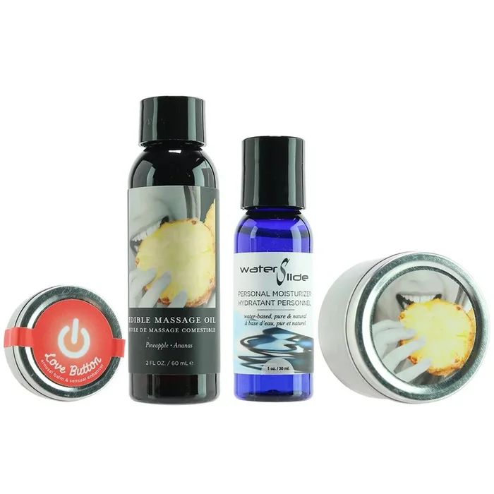 Tasty Travel Body Massage Couple Gift Set Pinapple