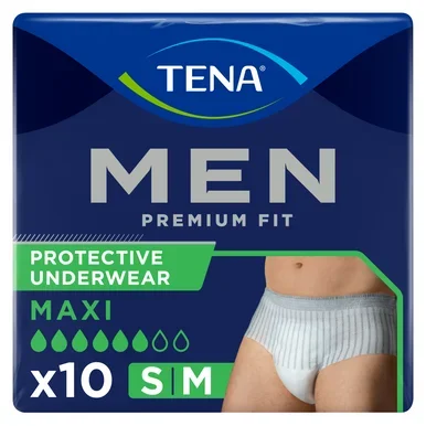Tena Men Premium Fit Level 4 Pants Medium 10s
