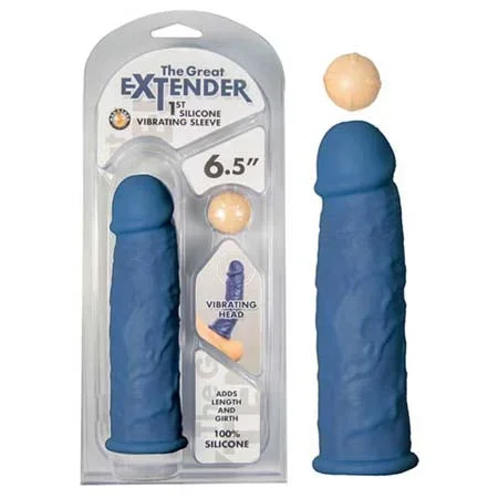 The Great Extender 1st Silicone Vibrating Sleeve 6.5 In