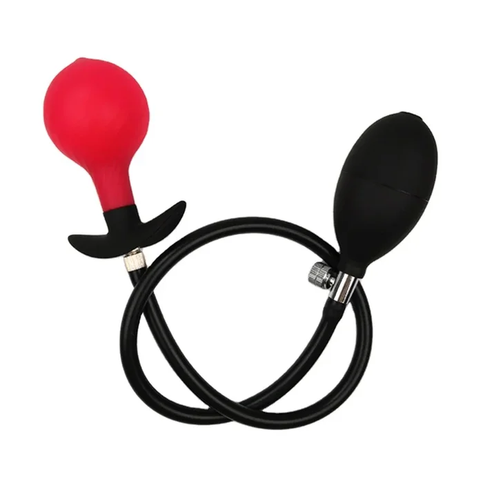 The Horny Company – The Analist Inflatable Silicone Anal Plug Red/Black
