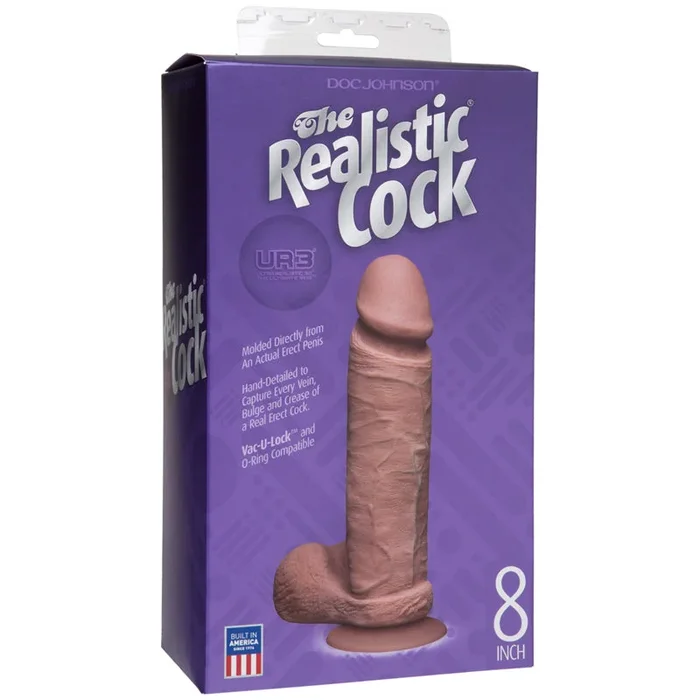 The Realistic Cock – UR3 – 8 Inch Brown