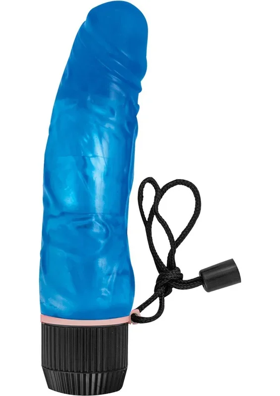 Timeless Classic Water Willy Jelly Vibe Waterproof Blue 7 Inch