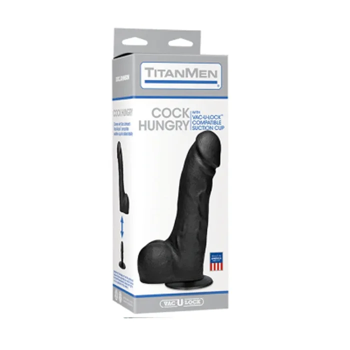 Titanmen – Cock Hungry – W/ Suction Cup Black