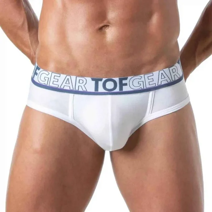 TOF Paris Champion Brief White – Size : L