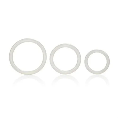 Tri Rings Glow – Male Cock Ring Set Stretchy Sml / Med / Lrg