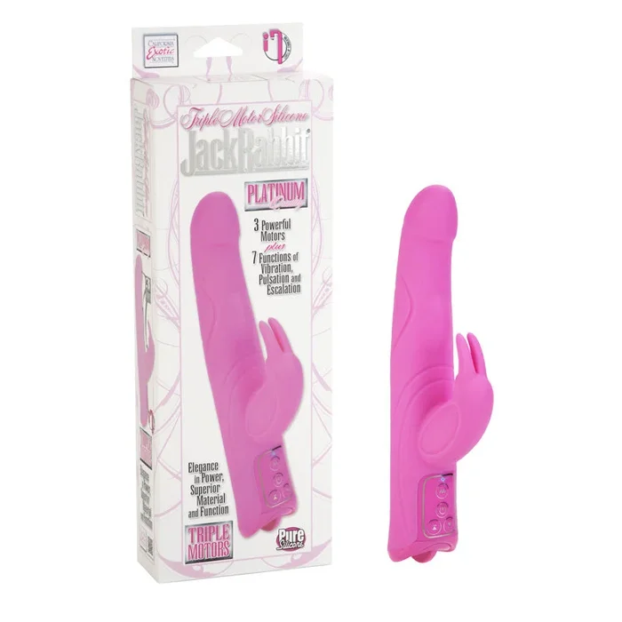 Triple Motor Silicone Jack Rabbit – Pink