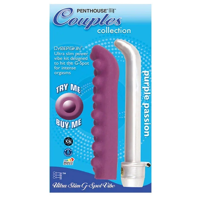 Ultra Slim G-Spot Vib W/Sleeve (Purple)