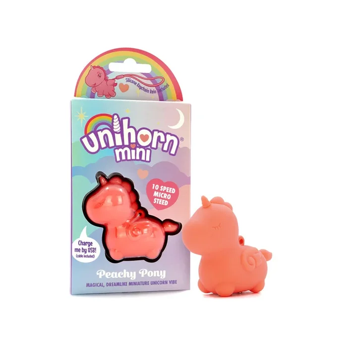 Unihorn Mini – Peachy Pony – Peach USB Rechargeable Stimulator