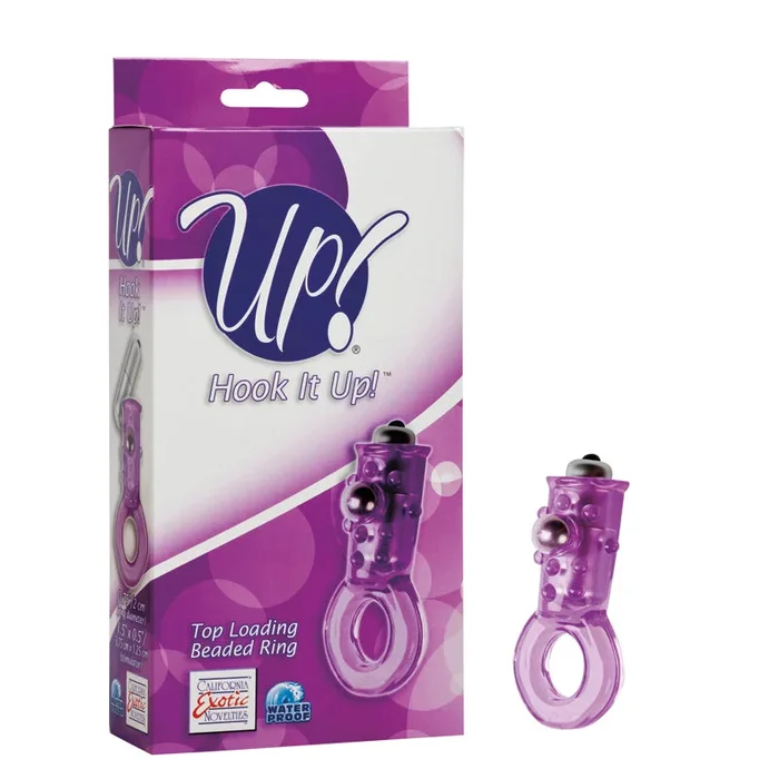 Up! Hook It Up! Top Loading Beaded Ring – Purple