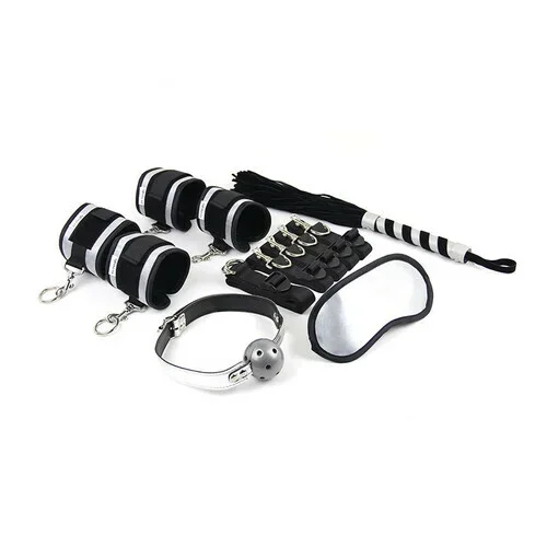 USA Warehouse 6 Pieces Adult Bdsm Bondage Kit Set Leather Bondage Sex Toy For Couple