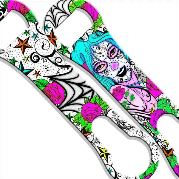 V-Rod® Bottle Opener / Pour Spout Remover – Sugar Skull Girl