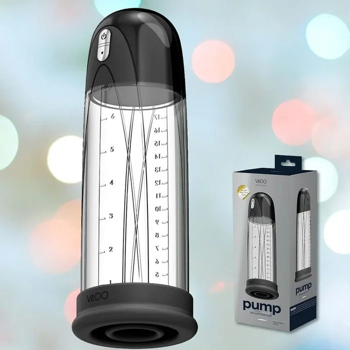VeDO Pump Rechargeable Vacuum Penis – ‘Just Black’
