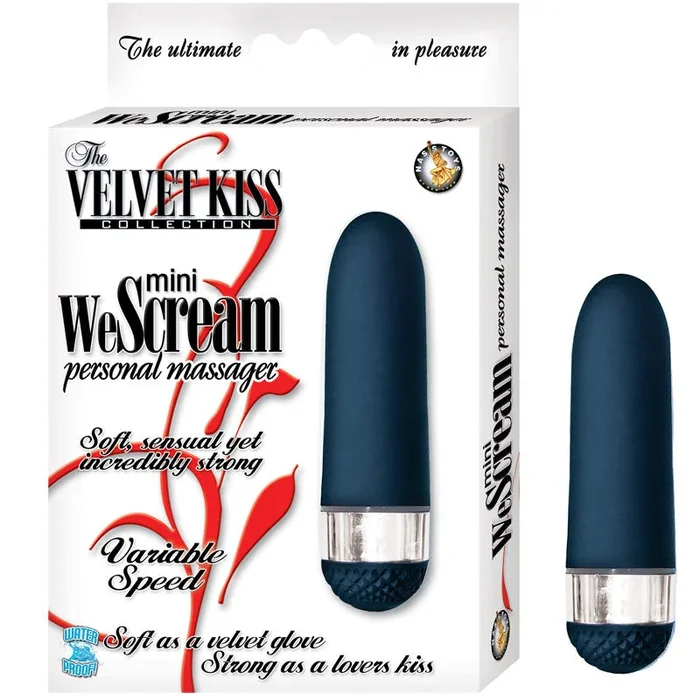 Velvet Kiss Mini WeScream Massager (Black)