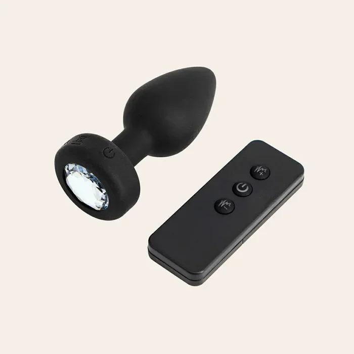 Vibrating Jewel Butt Plug