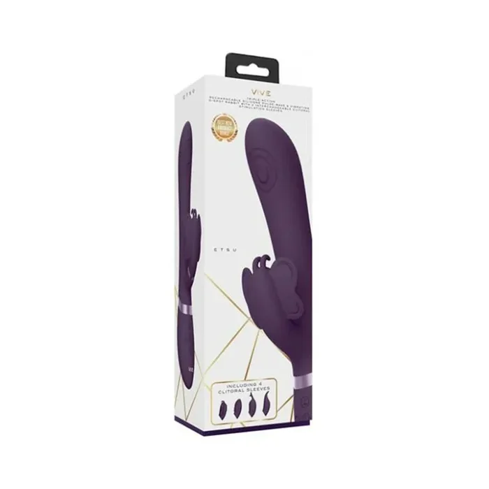 Vive Etsu Pulse Wave Gspot Rabbit Purple