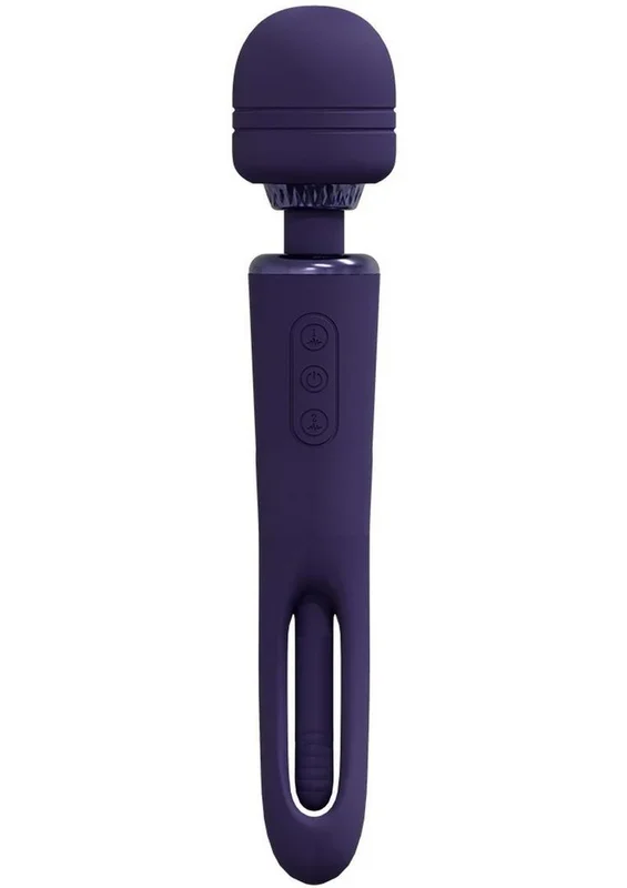 Vive Kiku Rechargeable Double Ended Wand with G-Spot Stimulator
