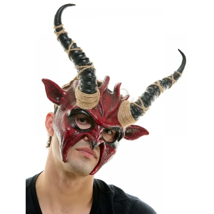 Voodoo Mask with Horns