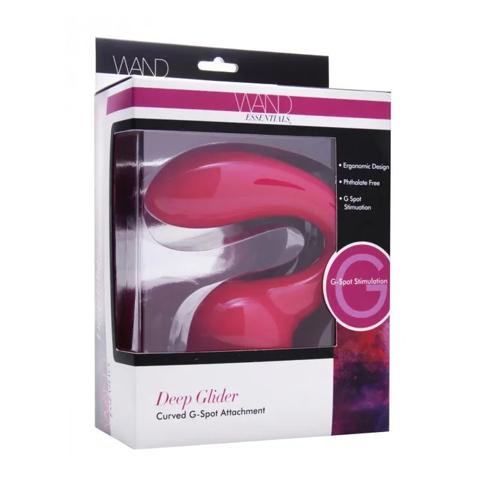 Wand Essentials Deep Glider Curved G-Spot & P-Spot Attachment (Pink)