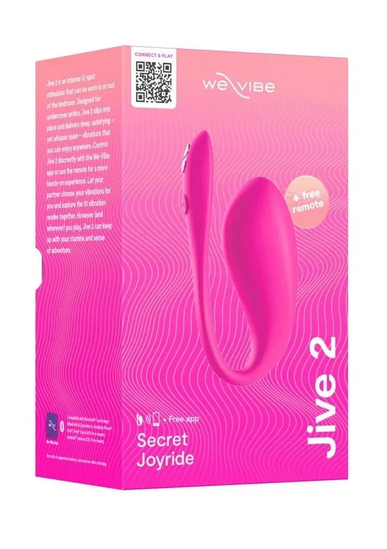 We-Vibe Jive 2 Silicone Rechargeable Remote Control Wearable G-Spot Vibrator – Electric