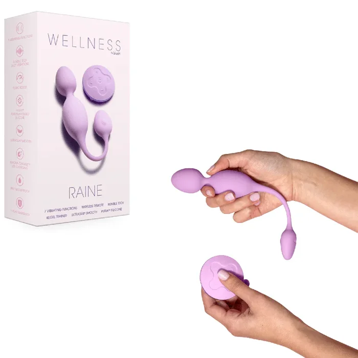 Wellness Raine Wireless Remote Control Vibrating Kegel Ball – Lilac