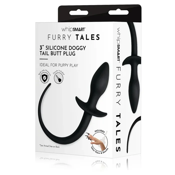 WhipSmart Furry Tales 3” Silicone Doggy Tail Butt Plug