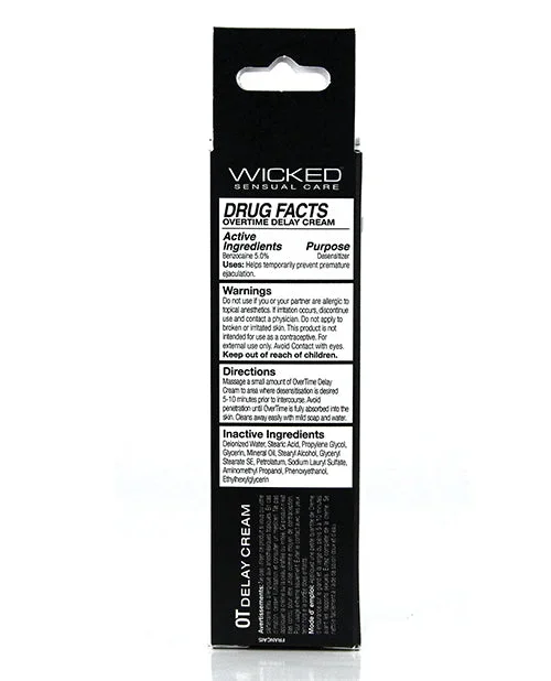 Wicked Sensual Care Overtime Delay Cream/Prolonger For Men – 1 oz