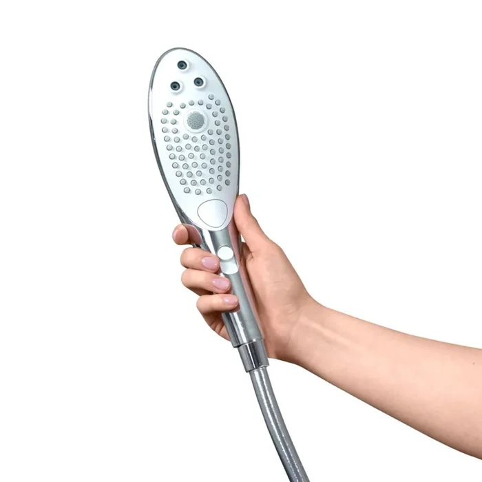 Womanizer Wave Silicone Hydro Shower Head Stimulator Masturbator – Chrome