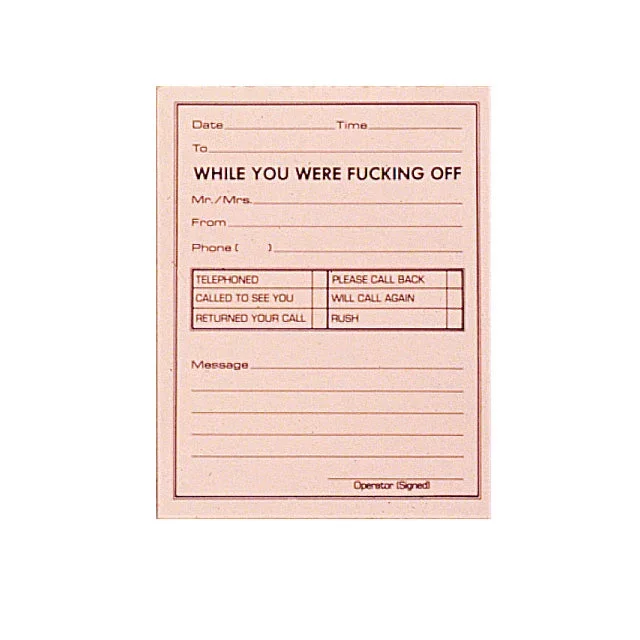 X-Rated Phone Message Pad
