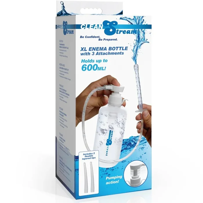 XL Enema Bottle with 3 Attachments – 600ml