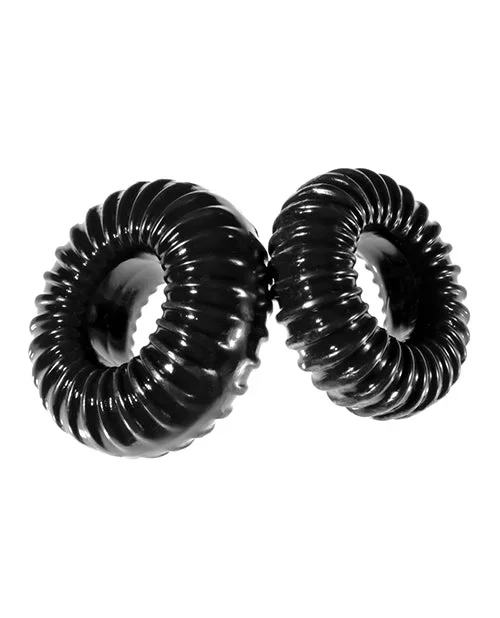 Xplay Gear Mixed Pack Ribbed Ring and Ribbed Ring Slim – Black – Pack of 2