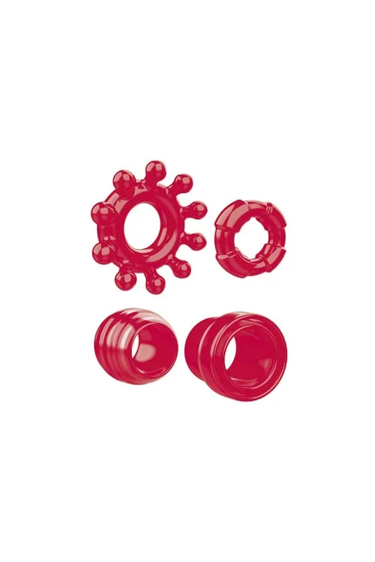 Zero Tolerance – Ring The Alarm Cock Ring Set – Red