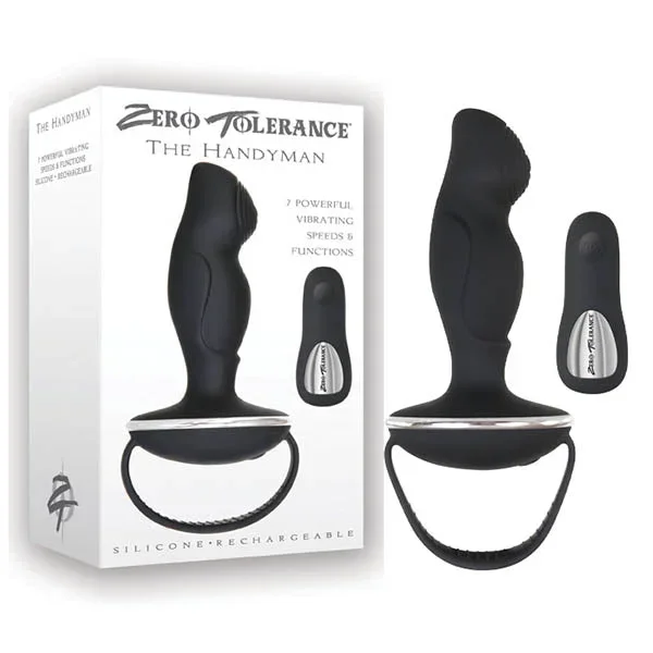 Zero Tolerance The Handyman – Rechargeable Vibrating Anal Plug with Remote